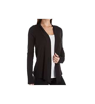 トップス L.G.B Flare Sleeve Hoodie Black Cardigan L.G.B - Hooded cardigan with faux leather sleeves and back